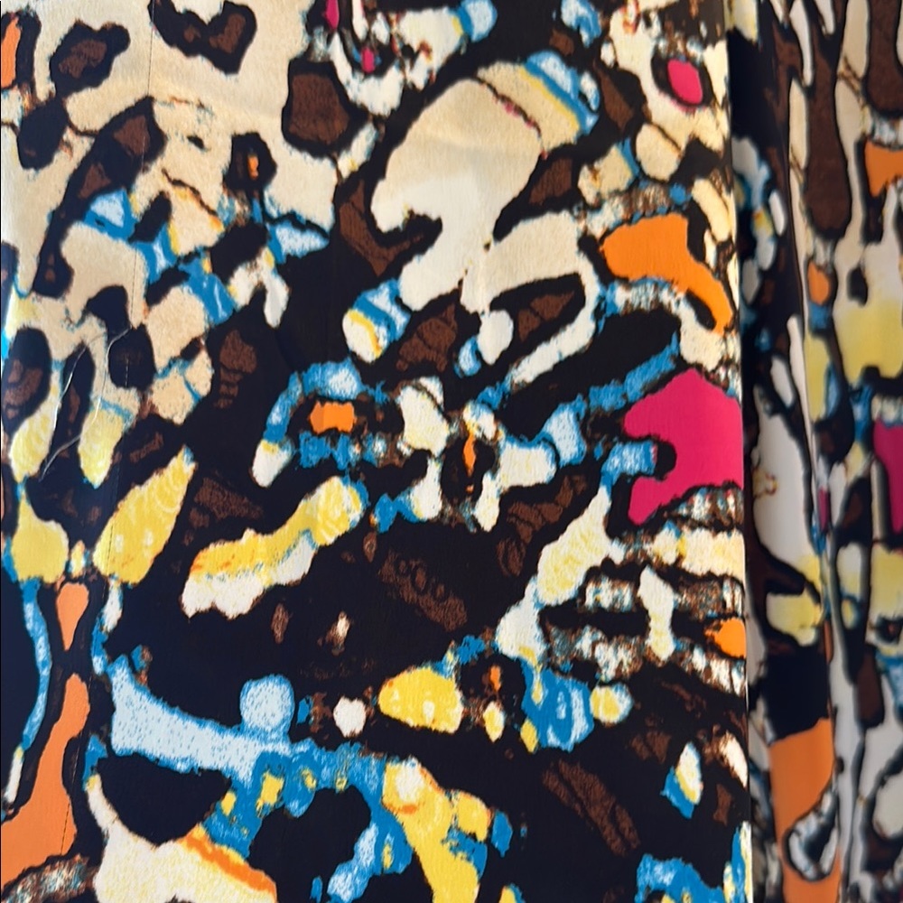 CHICOS Colorful Abstract Print Pants - Picture 7 of 8